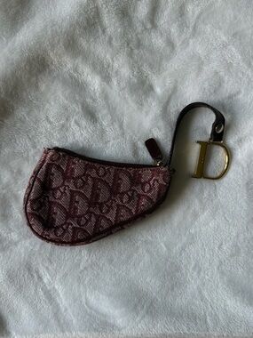 Dior Burgundy Saddle Bag